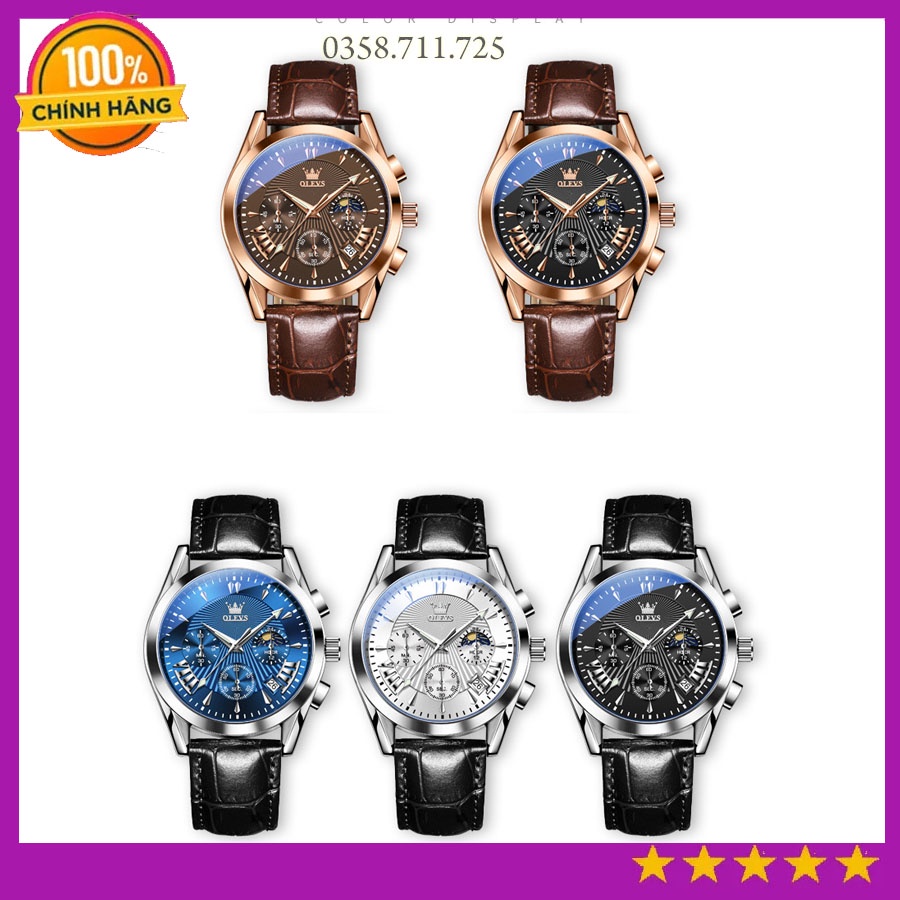 Đồng hồ nam Olevs chống nước tuyệt đối, Đồng hồ thạch anh siêu bền chống xước