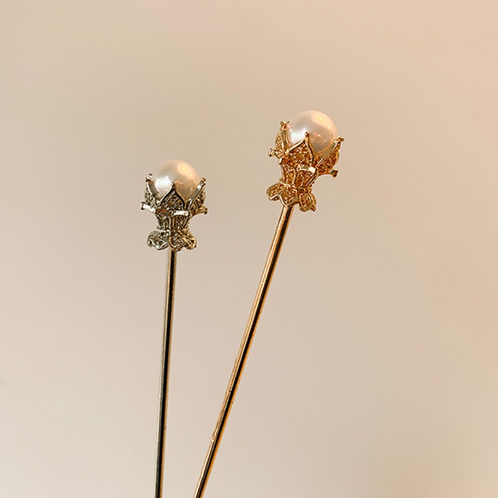 Trâm cài tóc đính ngọc trai nhân tạo thời trang 2021