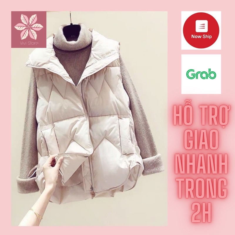 Áo gile phao thời trang nữ đuôi tôm đặc biệt cá tính và trẻ trung