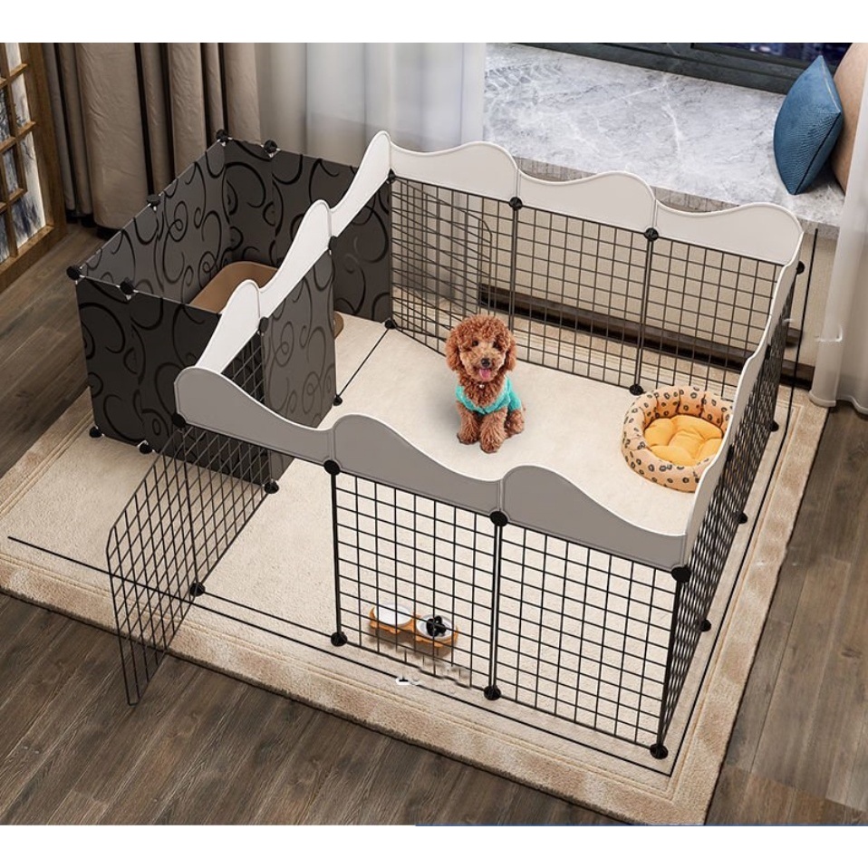 Combo Chuồng Quây có phòng đi vệ sinh riêng cho Chó Mèo .