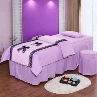 Bộ ga giường spa 4 món nơ