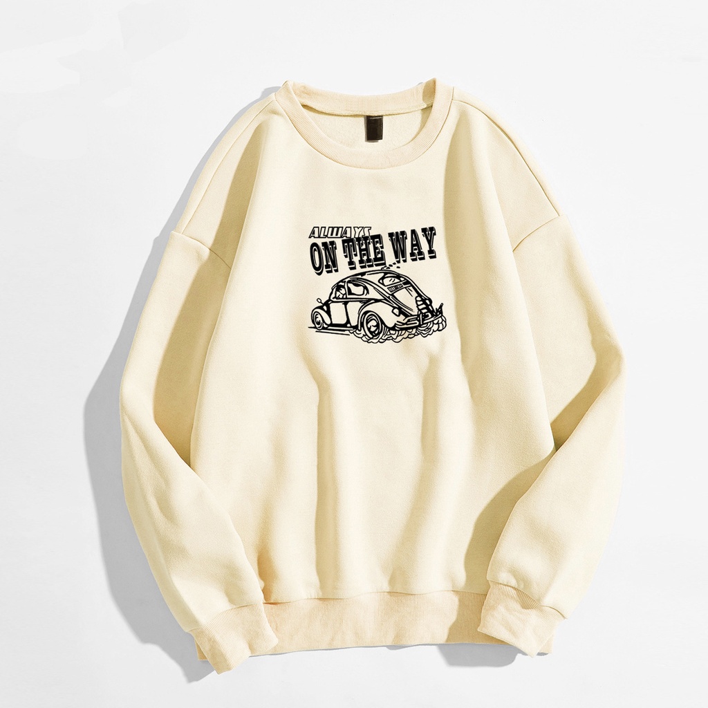 Áo Sweater Dáng Rộng In Họa Tiết Cá Tính Dành Cho Nữ