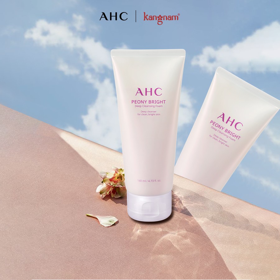 [Mã FMCGM50 - 8% đơn 250K] Sữa rửa mặt tạo bọt làm sáng da AHC Peony Bright Deep Cleansing Foam 140ml