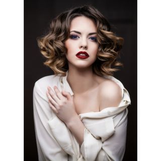 Tranh dán kính 3d 2 mặt hình tóc 70x100