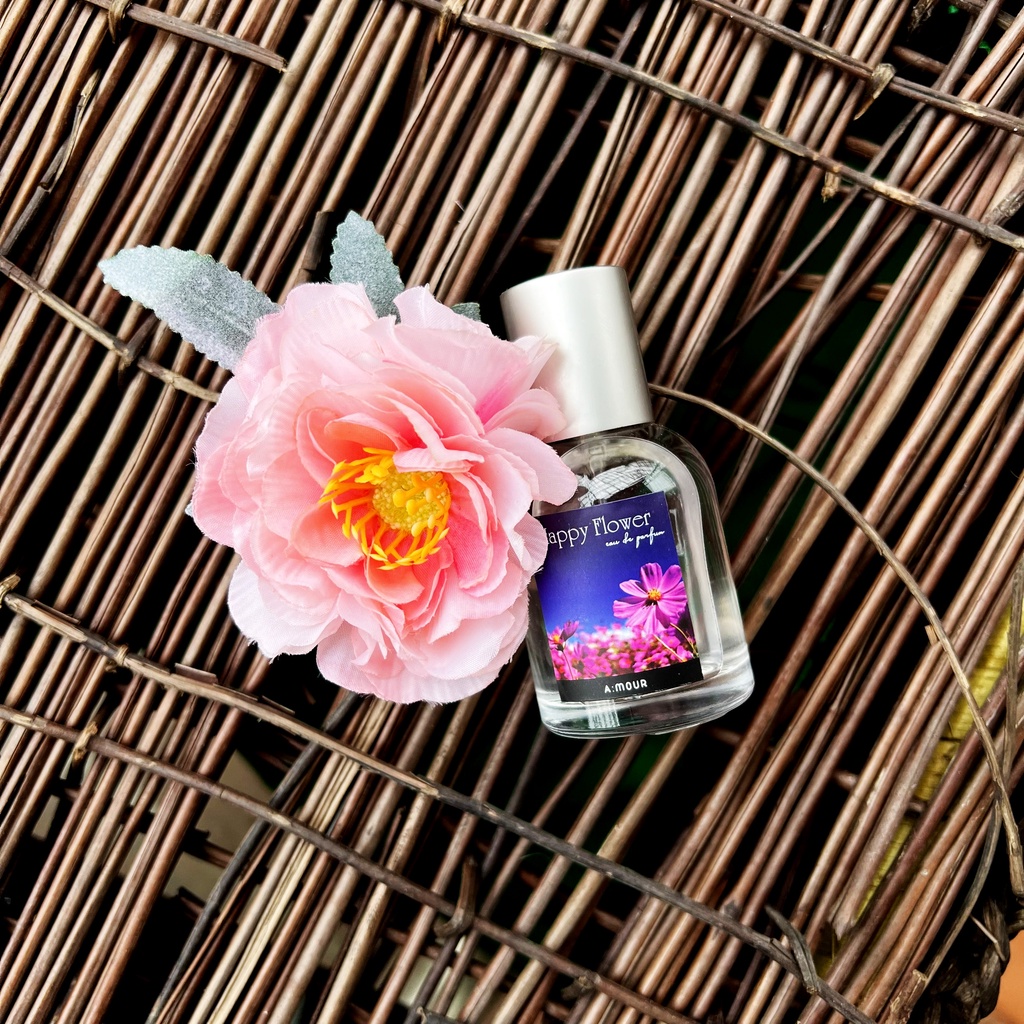 [Amour Happy Flower] Nước Hoa Nữ Nguyên Liệu Nhập Pháp Hương Thơm Nhẹ Nhàng Cuốn Hút 30ml - Dạng Xịt