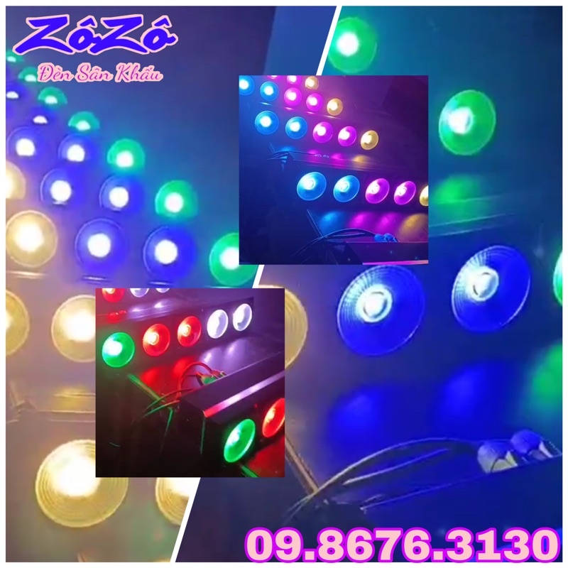 Đèn led MaTrix 5 bóng RGB