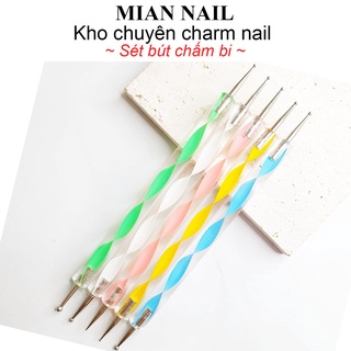 Set 5 cọ chấm bi đủ size mian