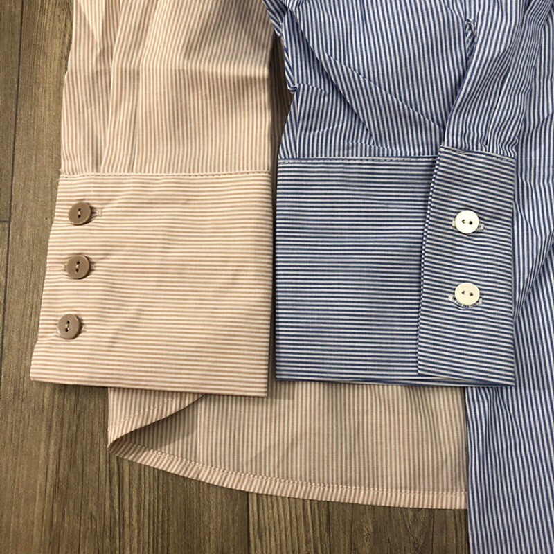 Áo Sơ Mi Vạt Bầu Tay Dài Xẻ Hông F21