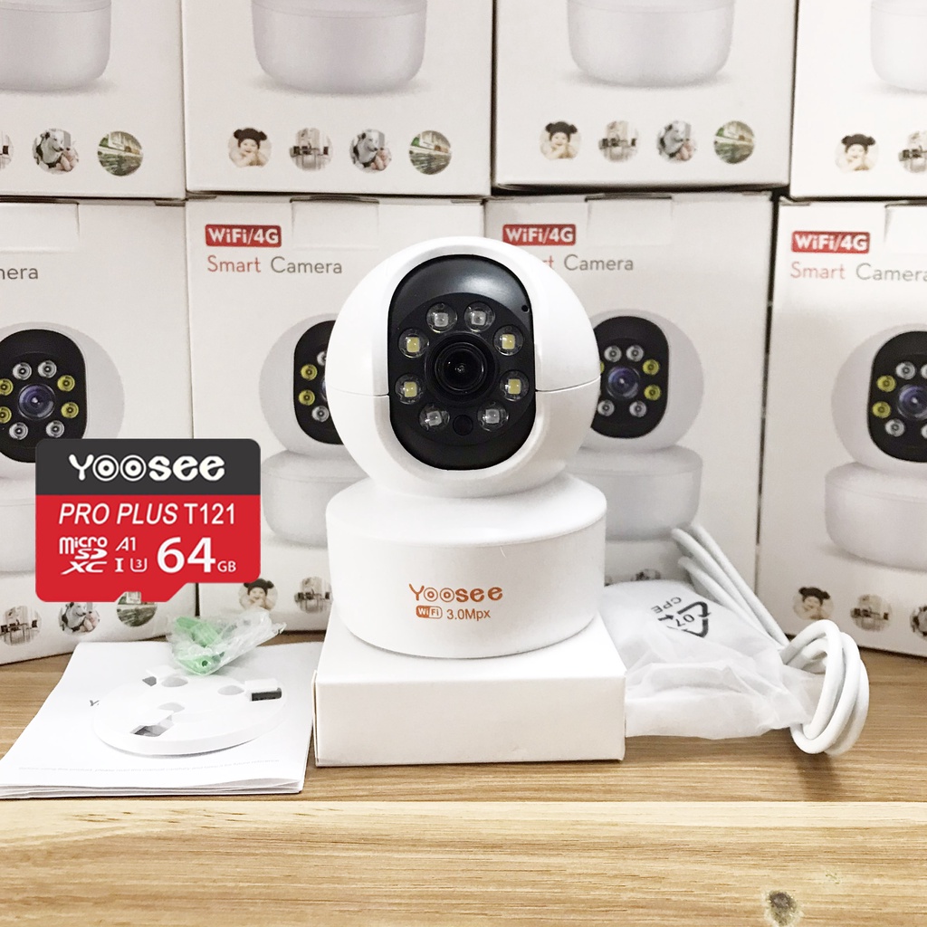 Camera WiFi Yoosee G99 Mẫu Mới - 8LED Kèm Thẻ Nhớ