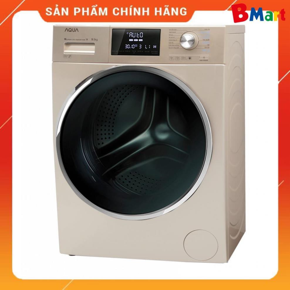 [ VẬN CHUYỂN MIỄN PHÍ KHU VỰC HÀ NỘI ] Máy giặt Aqua cửa ngang 9.5 kg màu vàng AQD-DD950E.N - [ Bmart247 ]  - BM