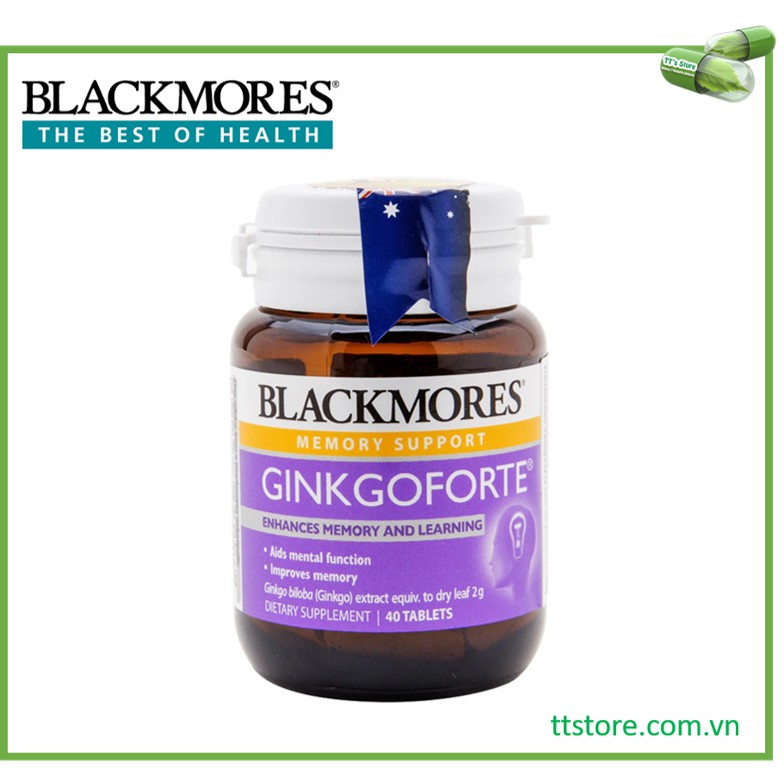 Blackmores Ginkgoforte - Cao lá bạch quả - Gingo, ginkgofort, ginkgo forte, fort, blackmore