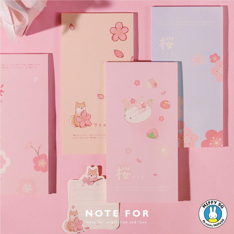 Series SAKURA_TẬP NOTE GHI CHÚ CHO PLANNER/BULLET JOURNAL