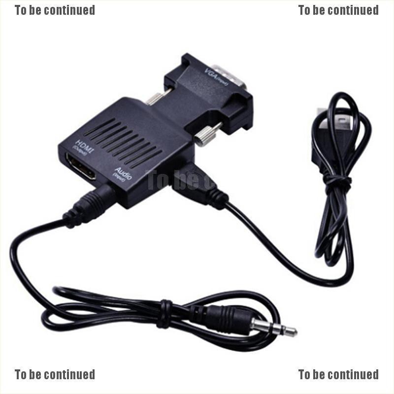 Đầu Chuyển Đổi 1080p Vga Sang Hdmi Kèm Cáp Âm Thanh Usb | BigBuy360 - bigbuy360.vn