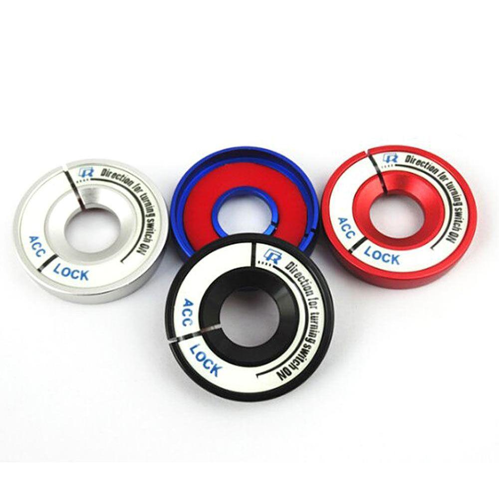 Miếng Dán Lỗ Chìa Khóa Xe Hơi Bằng Hợp Kim Nhôm Màu Dạ Quang Trang Trí Nội Thất