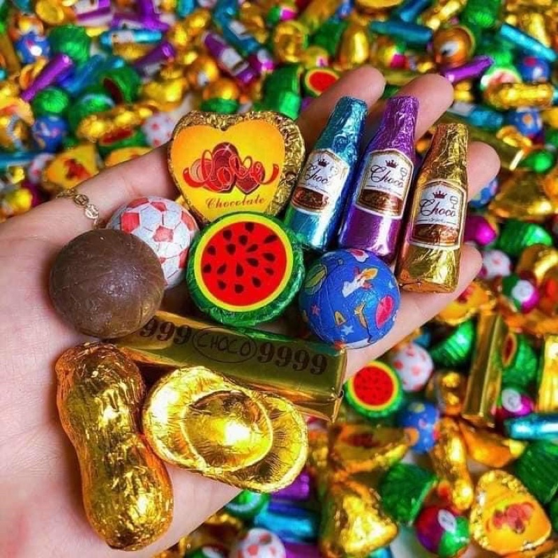 500g Kẹo Socola Mix Nhiều Hình