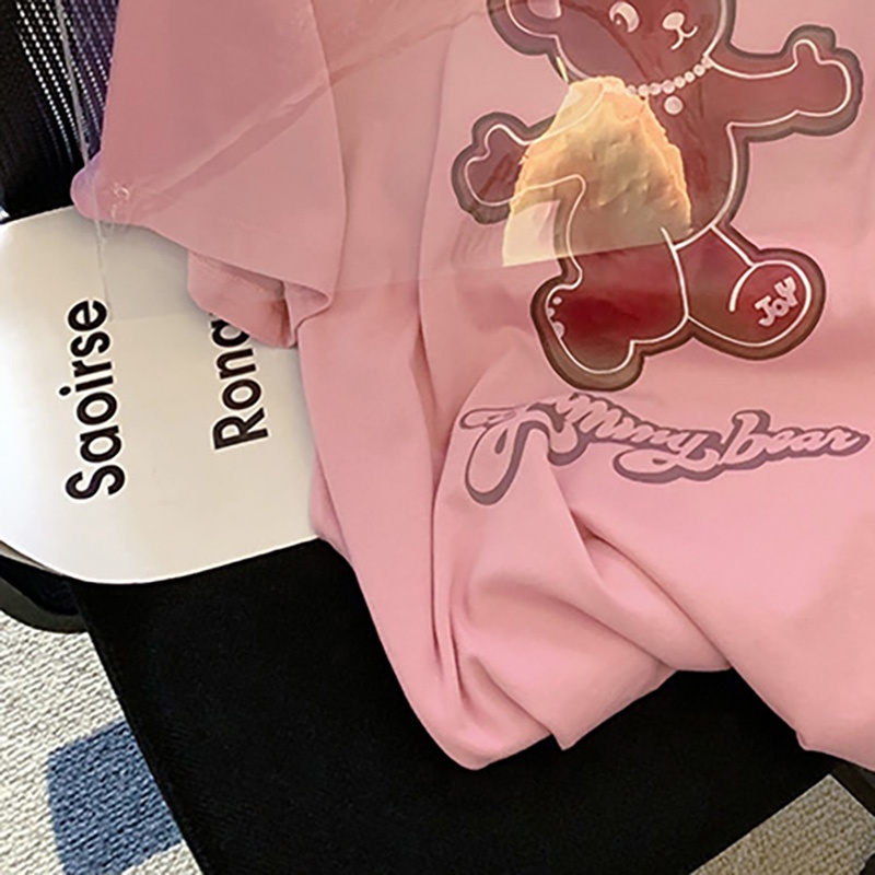 Áo thun NRVP tay ngắn cổ tròn phong cách Hàn Quốc thời trang mùa hè cho nam và nữ