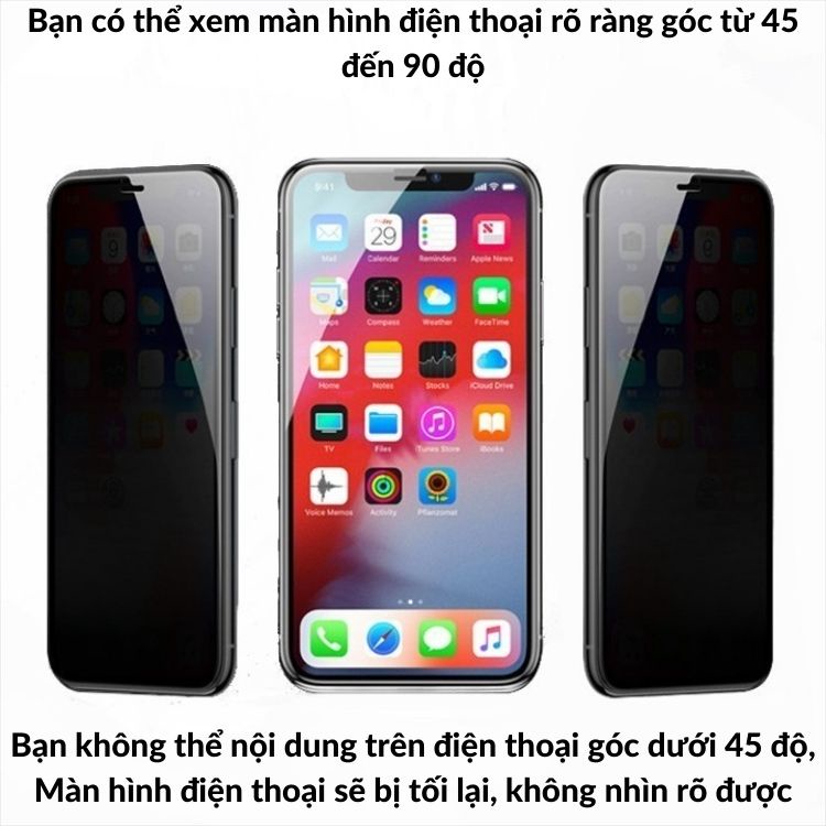 Kính cường lực Oppo Reno 3 Pro / Reno 3 Chống nhìn trộm-Bảo vệ sự riêng tư-Dày dặn,cứng cáp,chống trầy- Phụ kiện ATI