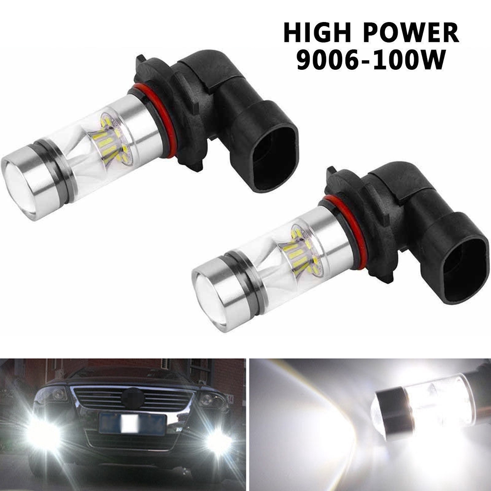 【READY STOCK】Set of 2 high quality 9006 HB4 2323 100W DRL super bright LED fog lights