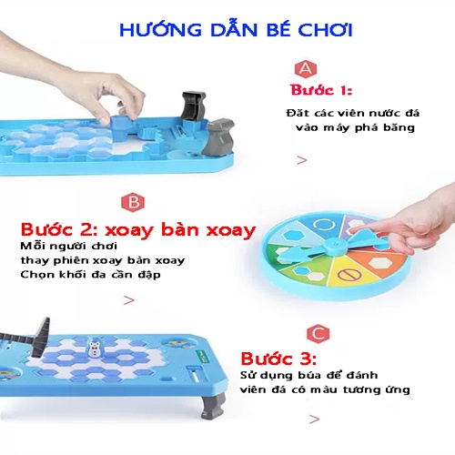 Đồ chơi phá băng giải cứu chim cánh cụt size lớn BBT Global 1111-6