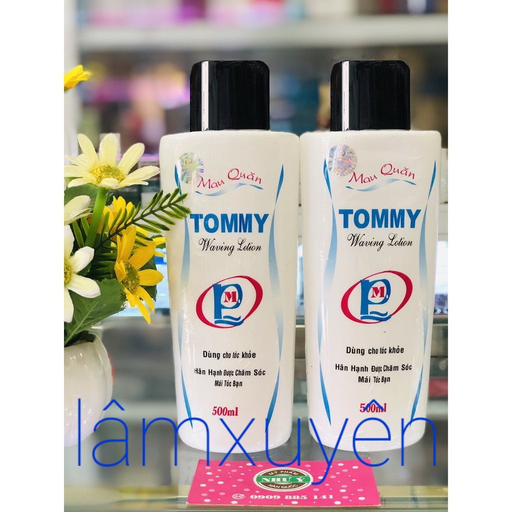 Thuốc uốn mau quăn Tommy 500ml  💗 FREESHIP 💗kem thuốc bổ trợ dưỡng chất cho tóc uốn mau xoăn lọn bền căng khỏe [tận gốc]