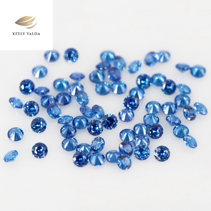 Sỉ Đá Cubic Zirconia  loại 5A Xanh Dương - Kim cương nhân tạo Siêu Cứng Thụy Sỹ