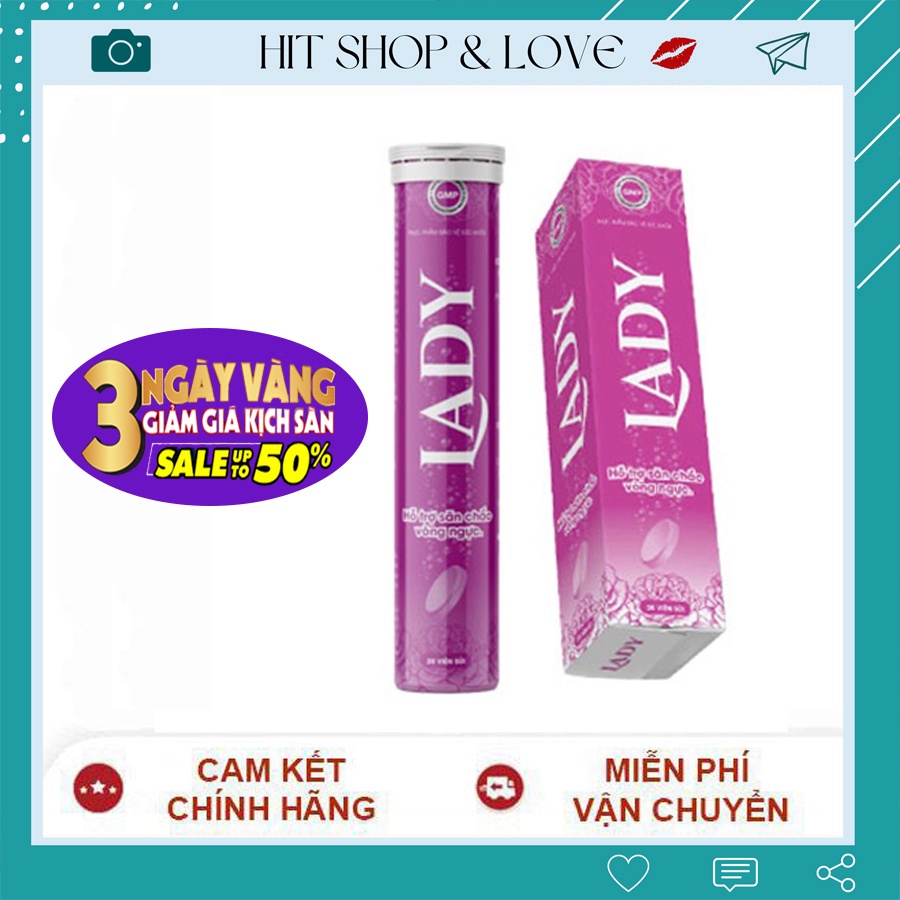 Sủi nở ngực LADY tăng kích thước vòng 1 hiệu quả, viên uống nở ngực nhanh và an toàn