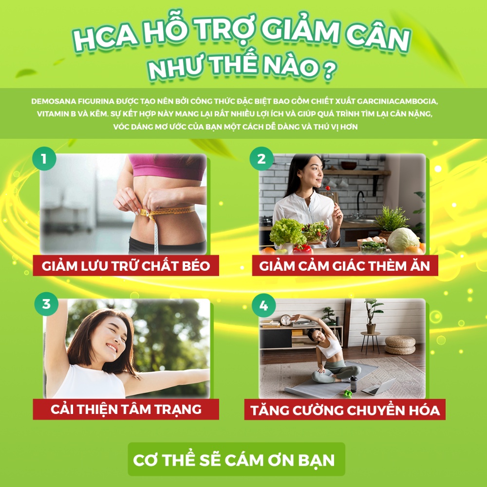Viên sủi hỗ trợ giảm cân FIGURINA Demosana Đức, thành phần thiên nhiên an toàn, kiểm soát cân nặng