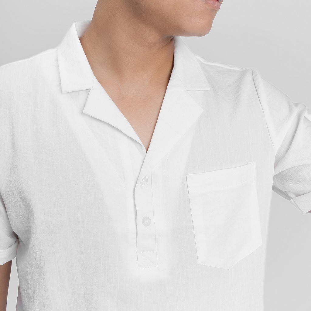 Bộ đũi cộc nam áo cổ vest chất liệu đũi xước co giãn nhẹ mặc thoáng mát mùa hè mẫu mới