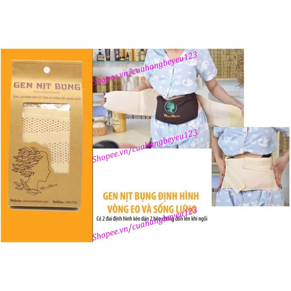 Gen nịt bụng Wonmom - giảm mỡ bụng cho mẹ sau sinh - freesize loại 1 - Việt Nam