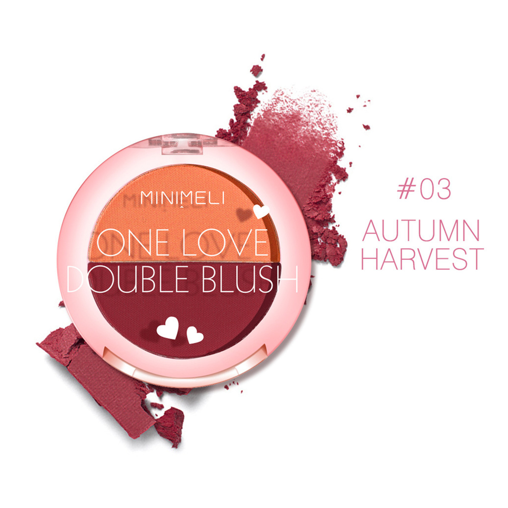 (Hàng Mới Về) Hộp Phấn Má Hồng Hai Màu Lâu Trôi Trọng Lượng 3g | BigBuy360 - bigbuy360.vn