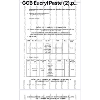 KEM ĐÁNH RĂNG+BỘT TRẮNG RĂNG EUCRYL