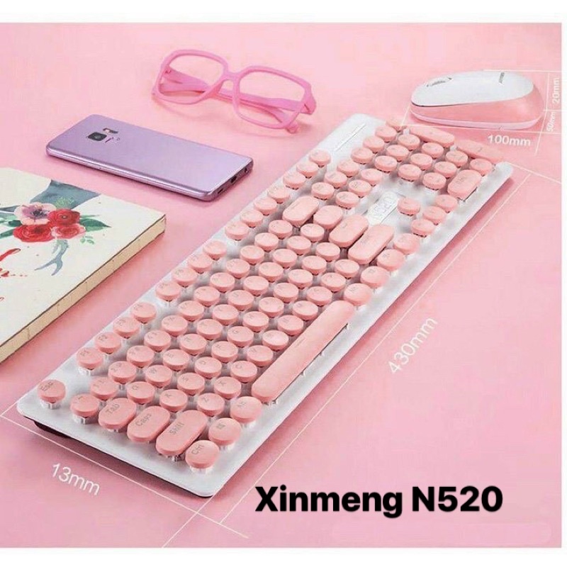 Bàn phím chuột Bluetooth Xinmeng N520