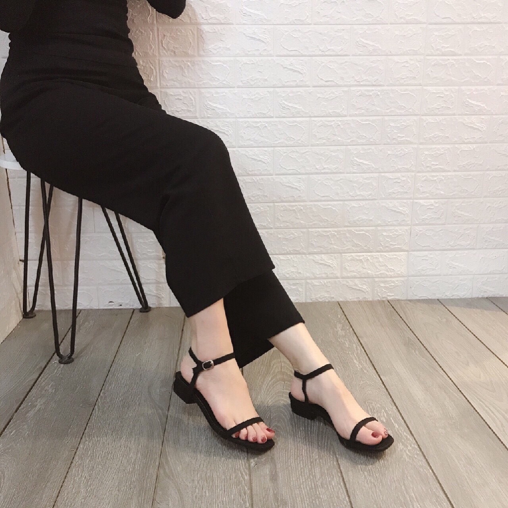 Sandal Da Lộn 2 Phân  Quai Cài Mẫu Mới (H38)