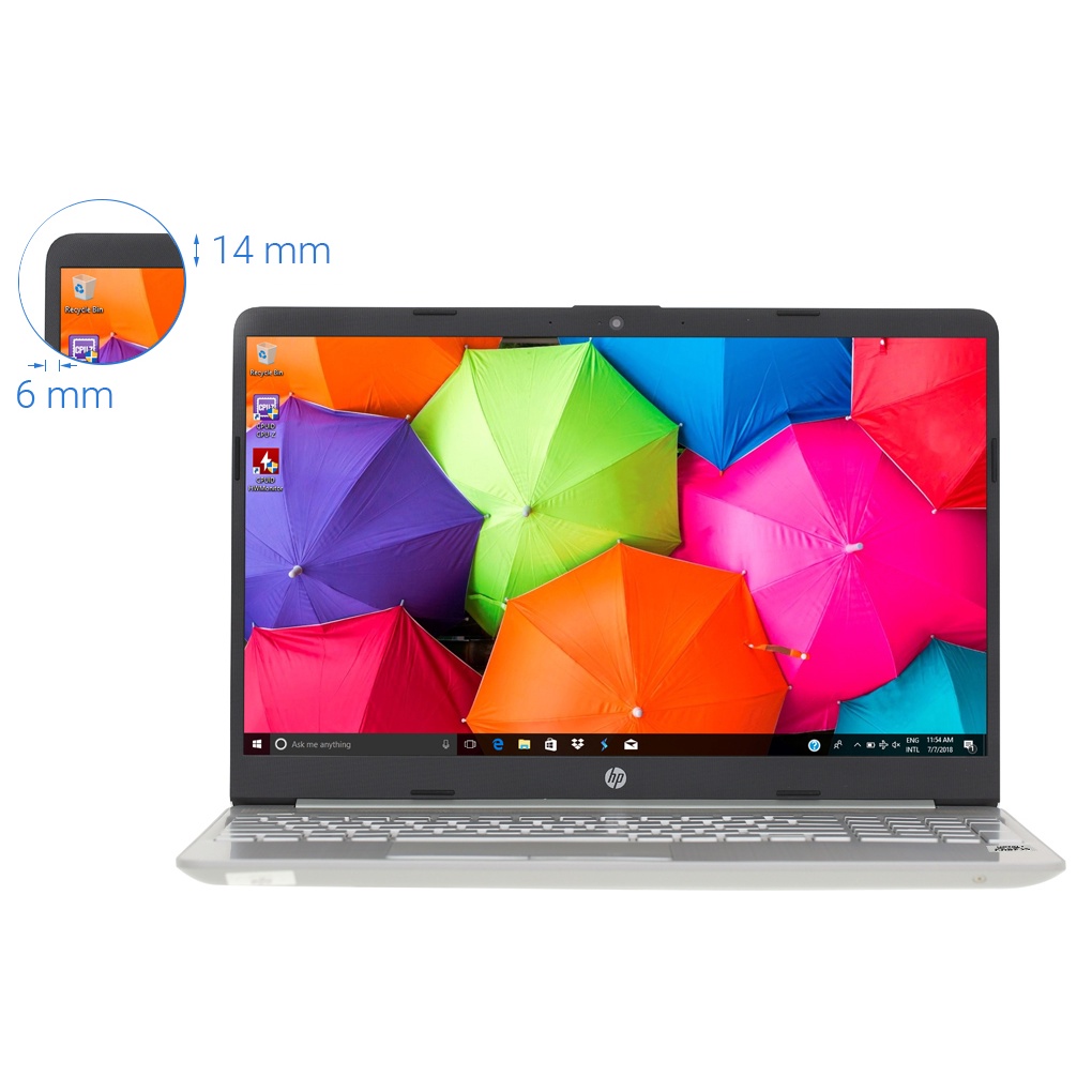 Laptop HP 15s du1108TU i3 10110U/4GB/256GB/15.6"F/Win11//Bạc