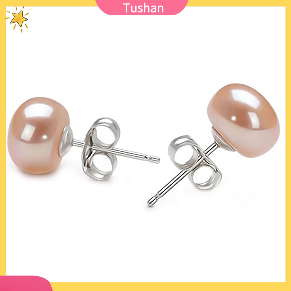 Hoa tai mạ bạc đính ngọc trai giả thời trang cho nữ