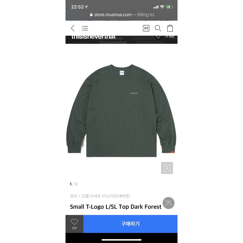 Áo Thun Unisex Tay Dài Thisisneverthat Lỗi Dơ KO Nhãn Chọn SP Ngẫu Nhiên - 3498 (Mẫu 6,7,8)