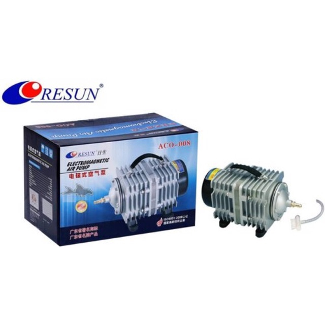 Máy Sủi Oxy bể cá bể tôm - Máy thổi oxy hồ cá công suất lớn RESUN ACO-008 - Hàng Công Ty