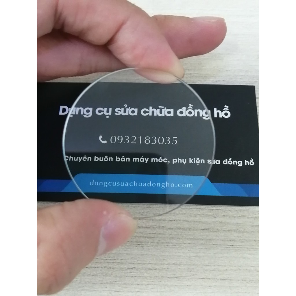 Mặt kính thường đồng hồ đeo tay size to dày 3MM chất lượng Thuỵ Sĩ