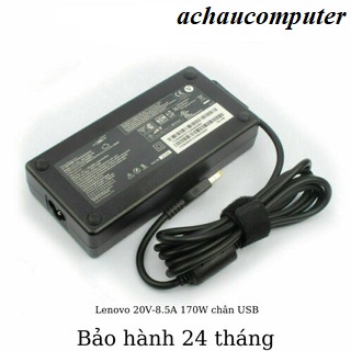 Sạc Laptop Lenovo 20V-8.5A 170W chân Usb màu vàng