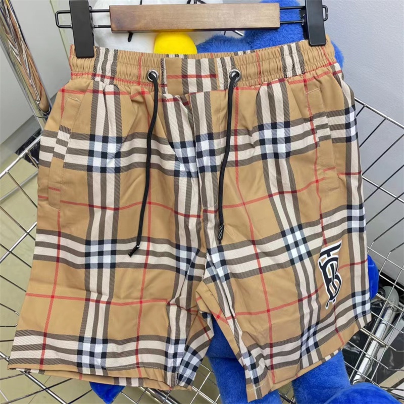 Quần Sọt Đi Biển Burberry Hoạ Tiết In Phong Cách Cổ Điển