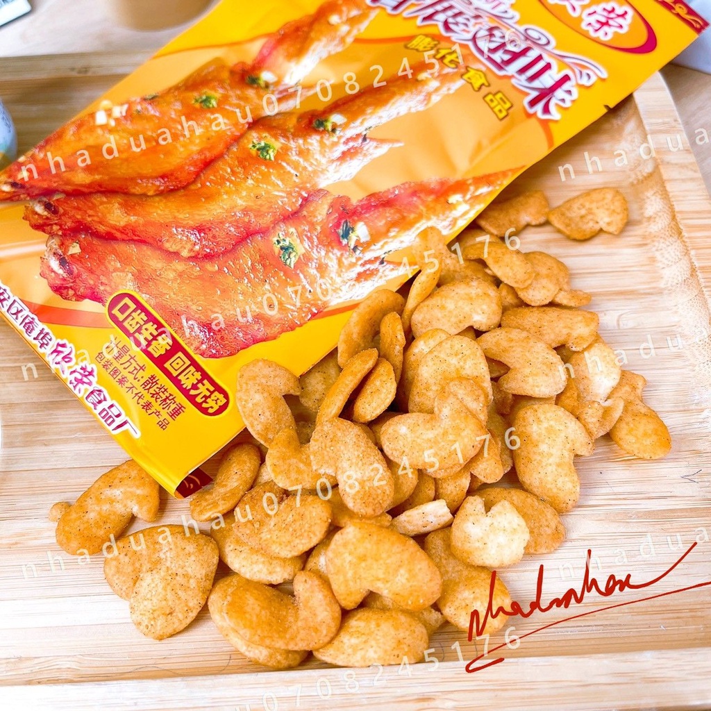 Snack bimbim cánh gà vàng tẩm vị Hongkong gói mini 50gam