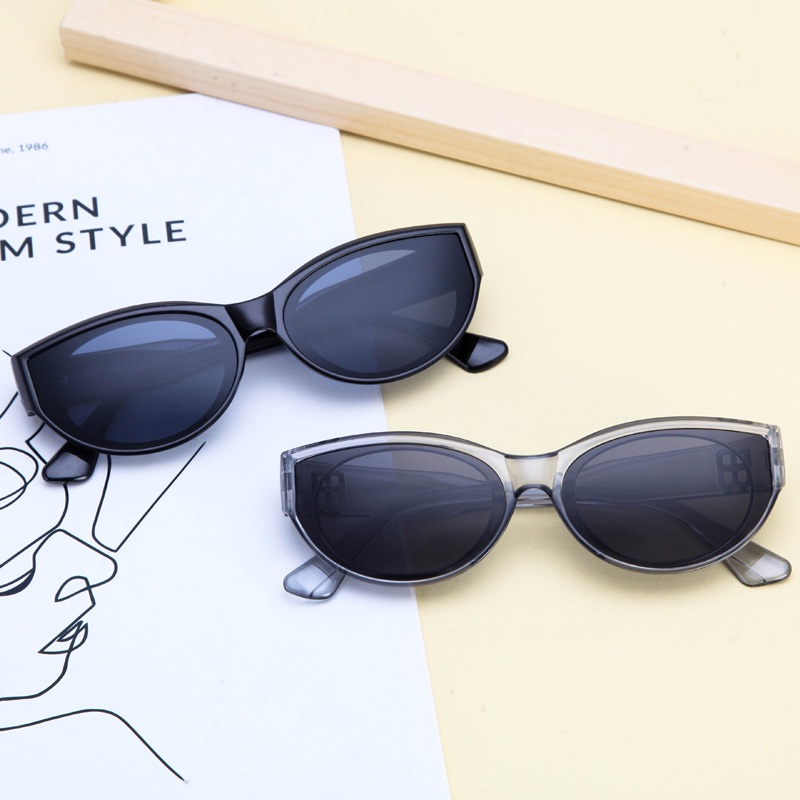 Kính Chống Nắng Gọng Oval Phong Cách Retro Thời Trang Hàn Quốc
