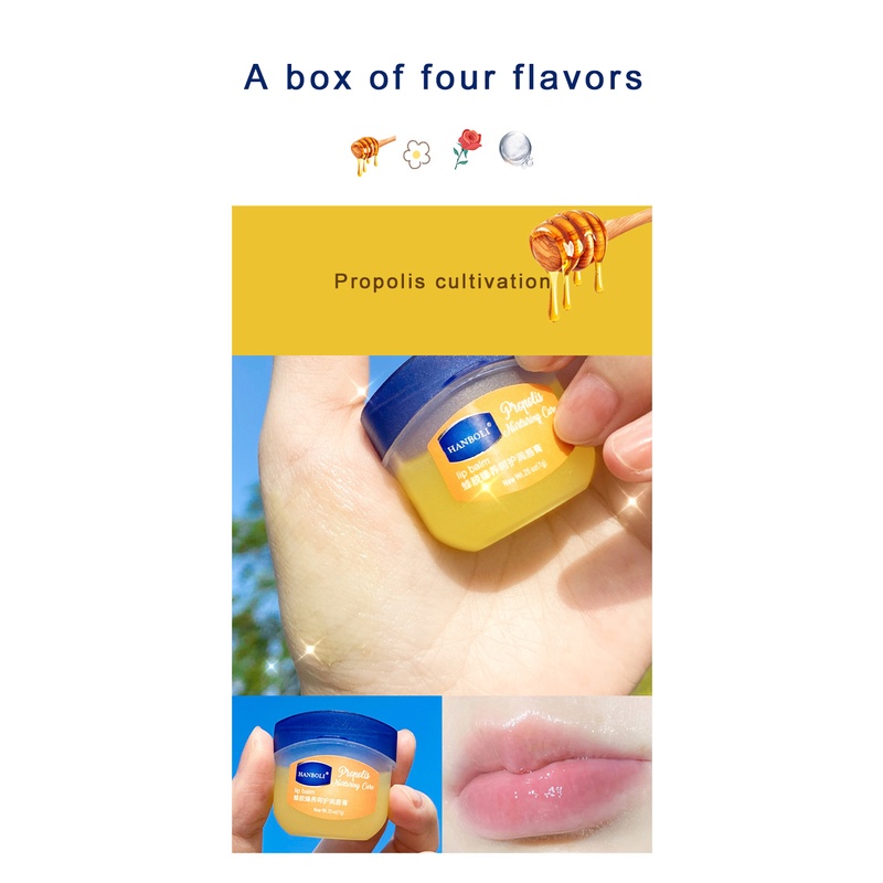 ✧Ready Stcok Hanboli Sáp Dưỡng Môi Vaseline Lip Dưỡng Môi Giữ Ẩm Mặt Nạ Nam Nữ Tự Nhiên Chống Nứt Vỡ Chống Khô Son Dưỡng Môi