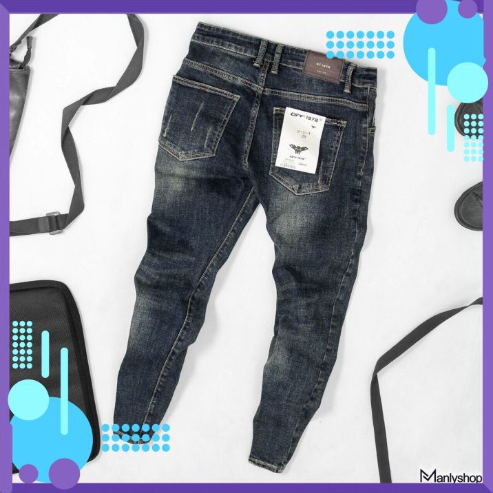 Quần Jean Nam Chất Co Giãn, Không Bai Màu, Dáng Ôm Body, Hit Hót  Thời Trang Phong Cách Tp_shop_87 ms8825