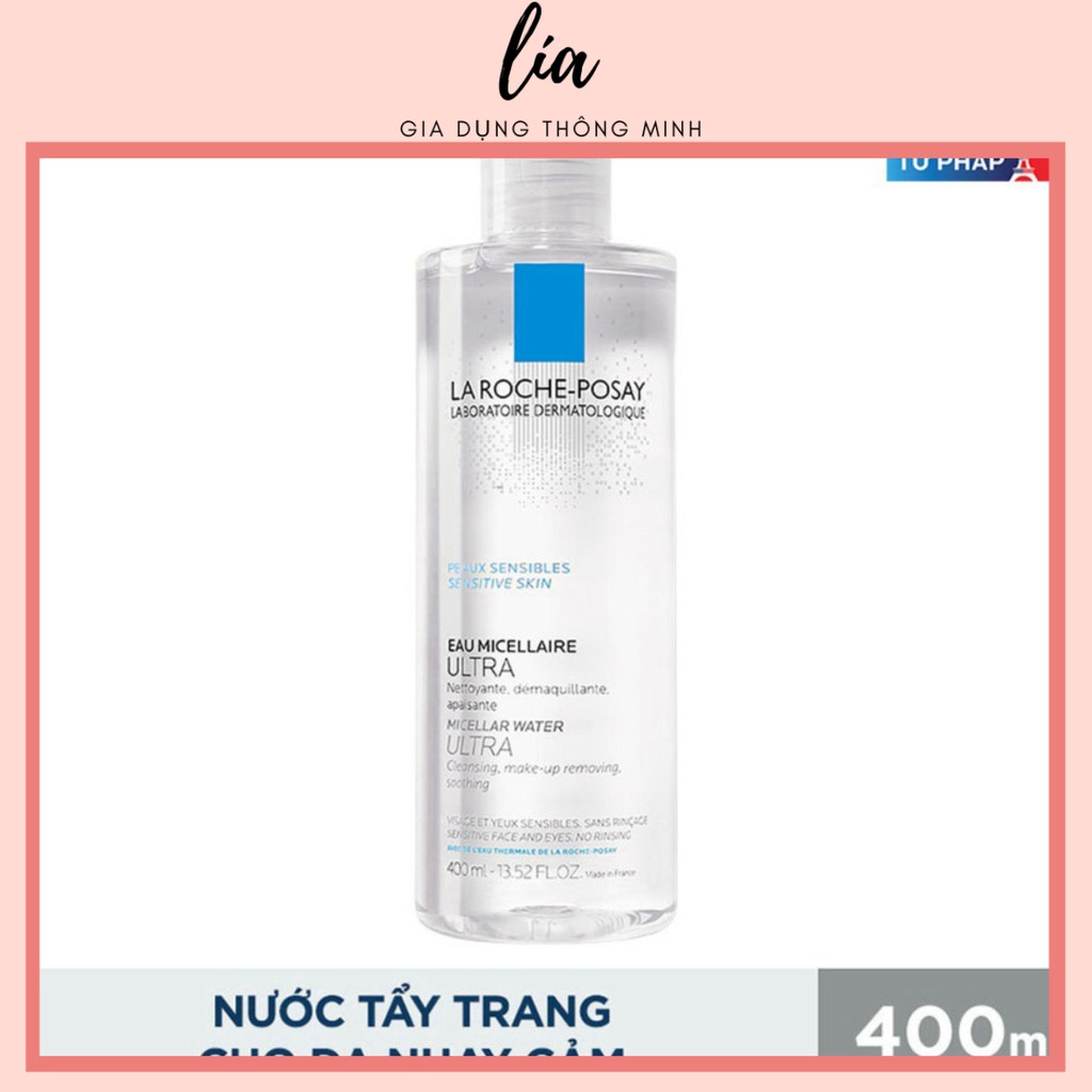 NƯỚC TẨY TRANG La Roche-Posay Eau Micellaire Ultra 400ml PHÙ HỢP VỚI MỌI LOẠI DA