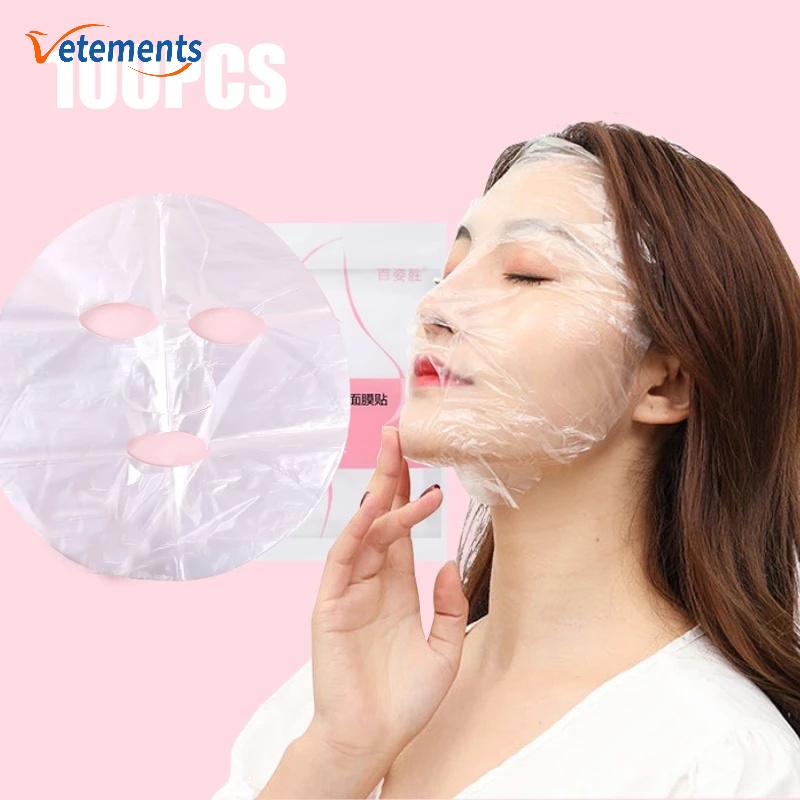 Mặt Nạ Dưỡng Ẩm Thoáng Khí Bằng Nhựa Trong Suốt Không Độc Hại Dùng Một Lần DIY