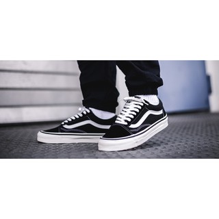 Giày Vans Auth 🔴FREESHIP🔴 Giảm 50k Khi Nhập Mã [VANSREAL] Giày Vans Nam Nữ Chính Hãng Old Skool Black- Chuẩn Auth