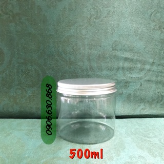 Hủ Nhựa PET Nắp Nhôm 500ml
