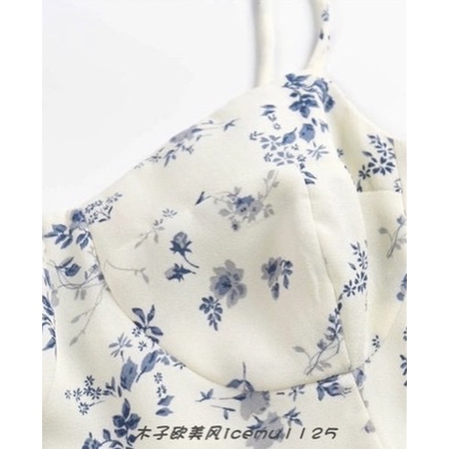 Order 15 ngày- Đầm hai dây hoa #1116