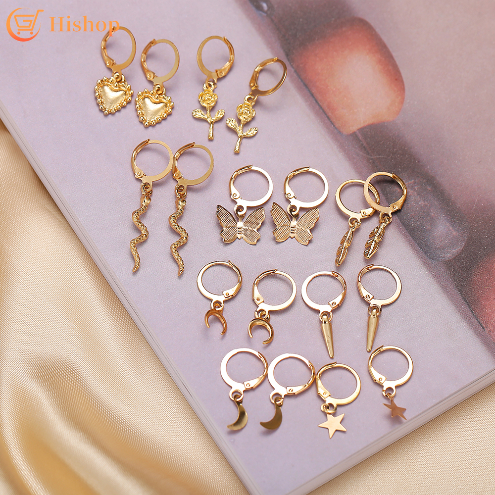 Bộ Khuyên Tai Nữ Trang Tạo Hình Độc Đáo